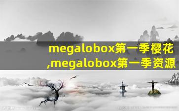 megalobox第一季樱花,megalobox第一季资源